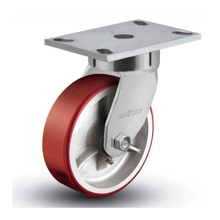 Colson Colson 6 Series Swivel Plate Caster 6.08289.949.7 - Mold-On Polyurethane 8" Dia. 1500 Lb. 6.08289.949.7